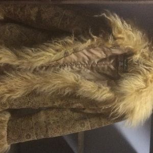 Vintage 1 Madison Mongolian fur trim coat